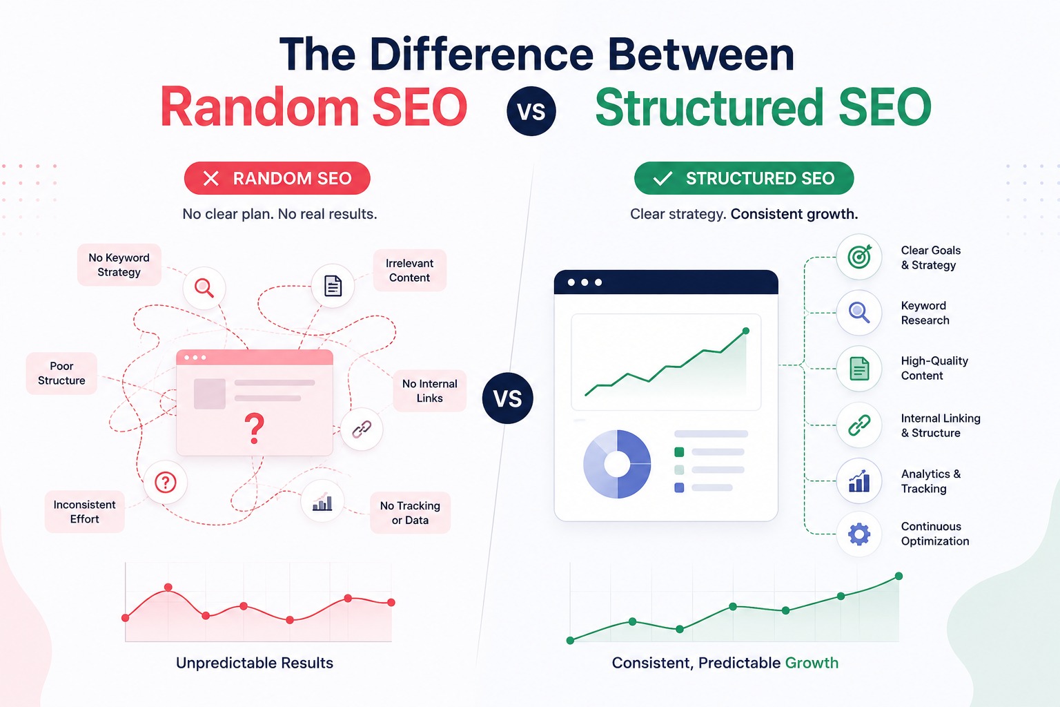 The Difference Between Random SEO and Structured SEO