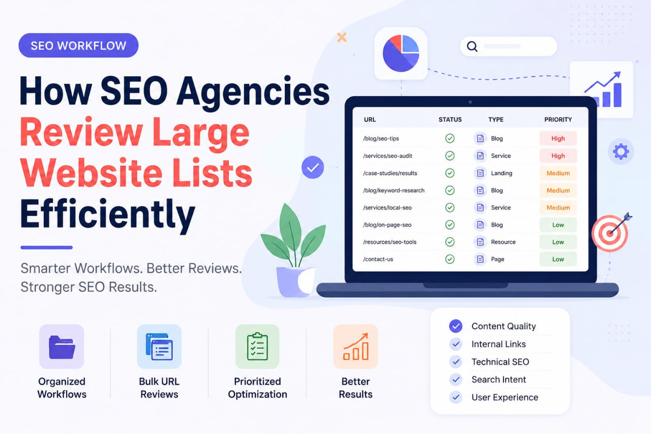 SEO agencies review large website lists