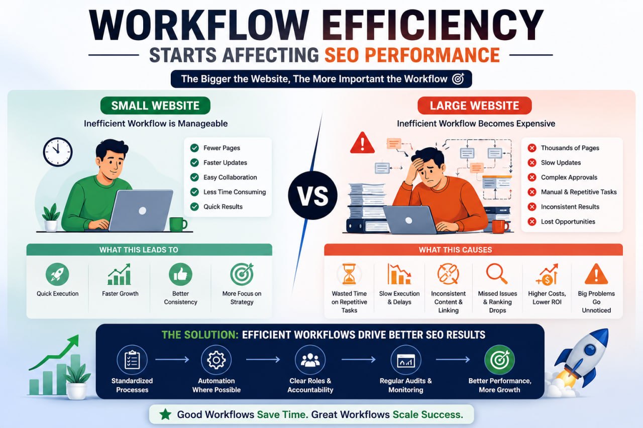 workflow efficiency starts affecting seo performance