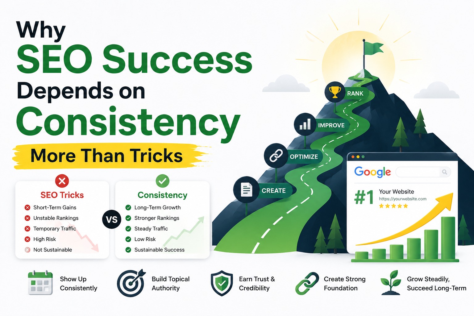 Why Consistency Beats SEO Tricks in Long-Term Website Growth